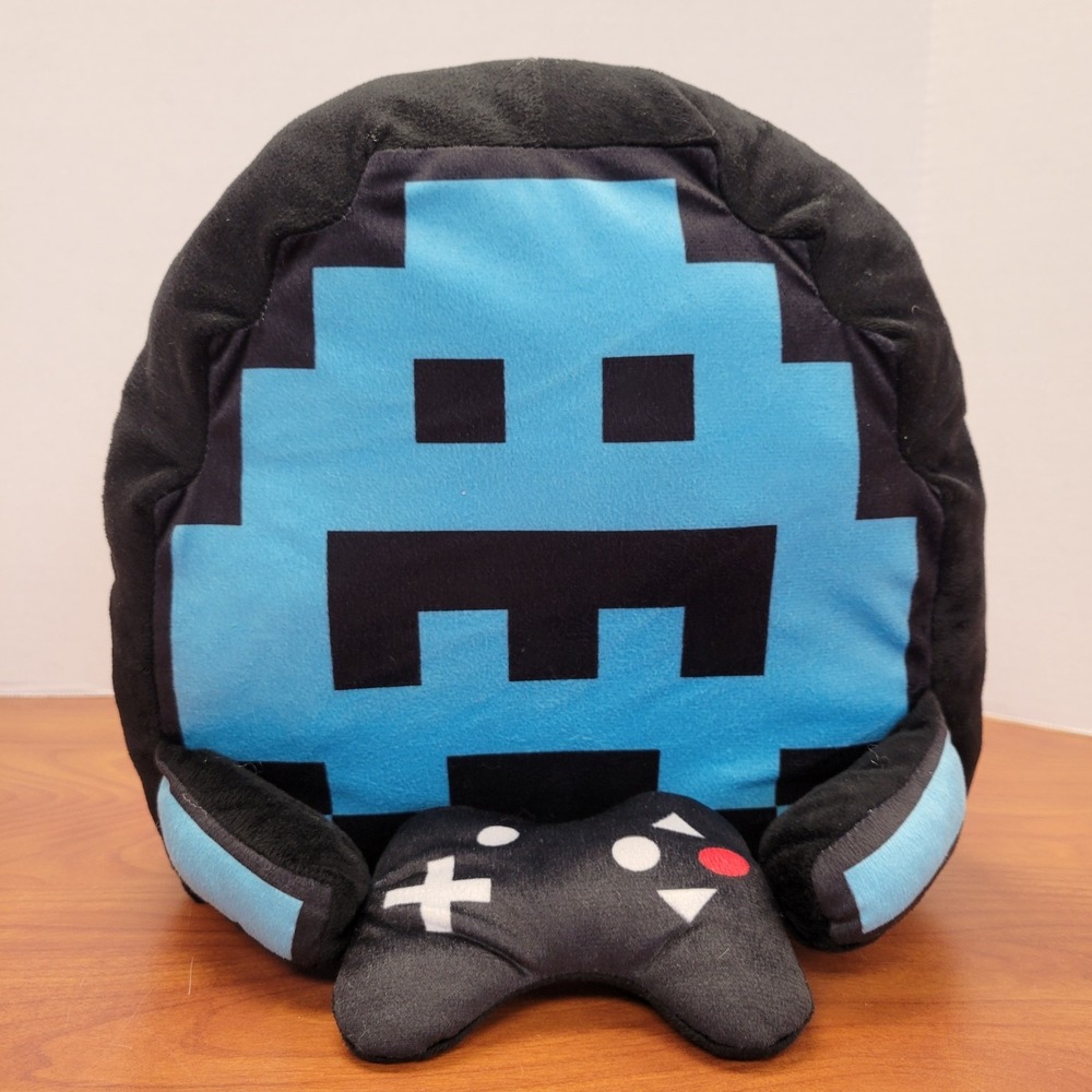 BMi Pac-Man Blue Ghost 11 inch plush‎ pillow